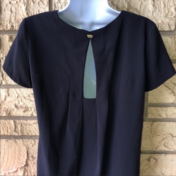 H & M Dark Navy Dress Straight Sexy Casual career Size 8 / Business casual - Picture 12 of 15